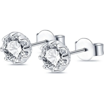 DELIS Сребърни обеци, jw904, класически дизайн, с родиево покритие (jw904)