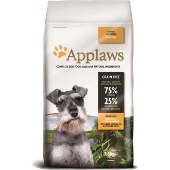 Applaws Senior All Breeds GRAIN FREE - храна за възрастни кучета от всички породи над 7 години 75% пиле 7, 5 кг DD4575SD