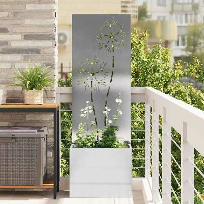 vidaXL Soukromí na zahradě Stříbrná 50 x 32 x 150 cm Nerezová ocel
