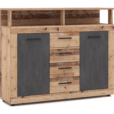 Wipmeb Sp. z o. o Комод runa светлокафяв/антрацит (wm0011)