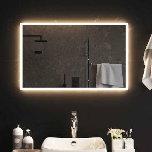 vidaXL LED огледало за баня, 80x50 см (151767)