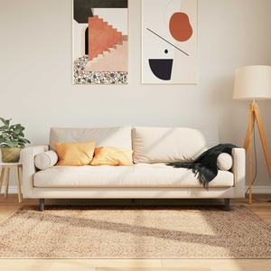 vidaXL Каса за килим MARSA Жълто 120 x 170 cm Полиестер и PVC (42023229)
