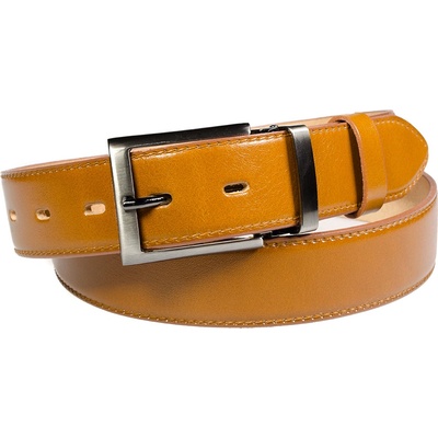 Penny Belts pánský kožený opasek Matteo hnědý