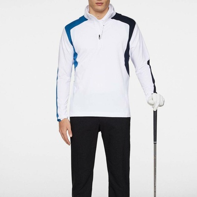 J.Lindeberg Leander Quarter Zip Mid Layer White