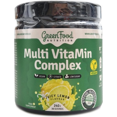 GreenFood nutrition Multi VitaMin complex malinový juice 240 g