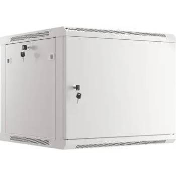 Image 1 of Lanberg Комуникационен шкаф, Lanberg rack cabinet 19" wall-mount 9U/600x600 for self-assembly with metal door grey (flat pack) (WF01-6609-00S)