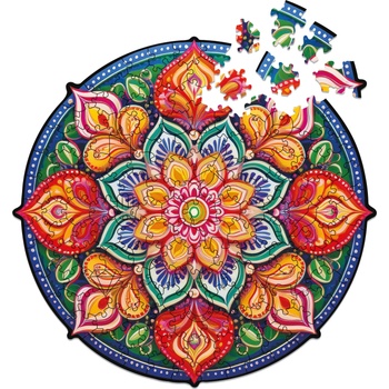 Milliwood Дървен пъзел Milliwood, Peace and Harmony, 150 части - Мандала със зелени семенца (S-Mandala-5070)