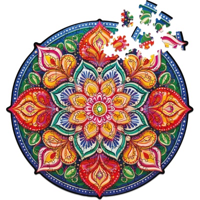 Milliwood Дървен пъзел Milliwood, Peace and Harmony, 150 части - Мандала със зелени семенца (S-Mandala-5070)