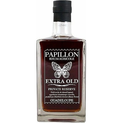 Papillon Xo Private reserve Guadeloupe agricole tres vieux rum by Montebello 43% 0,7 l (holá láhev)
