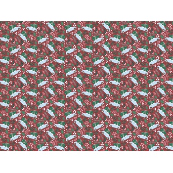 Party Deco Опаковъчна Хартия с Мотив на Коледна Кола