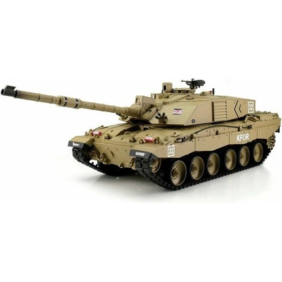 TORRO tank 1/16 RC CHALLENGER 2 písečná kamufláž - BB Airsoft+IR RTR