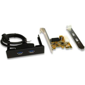 Exsys PCI Express карта - USB 3.0, 2 порта, преден изход, ExSys (EX-11099-2) (EX-11099-2)