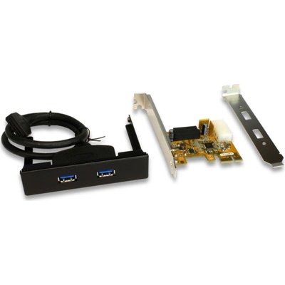 Exsys PCI Express карта - USB 3.0, 2 порта, преден изход, ExSys (EX-11099-2) (EX-11099-2)