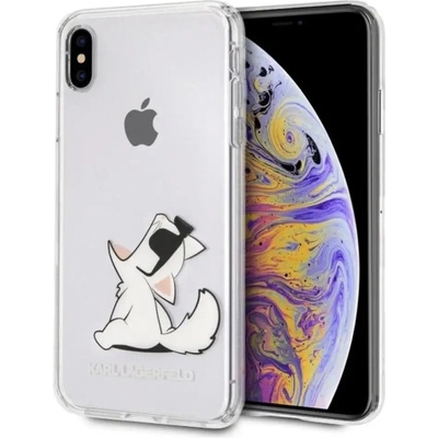 KARL LAGERFELD Choupette Забавен калъф за iPhone Xs Max - прозрачен (3700740436004)