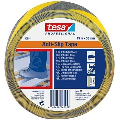 Tesa Anti Slip Protisklzová páska 50 mm x 15 m čiernožltá 60951-00000-01