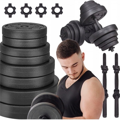 Springos Bitumenové činky nastavitelné 2 x 20 kg – Zboží Mobilmania