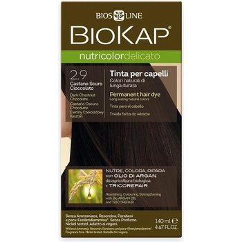 Biosline Biokap farba na vlasy 2.90 Kaštanovo čokoládová tmavá 140 ml