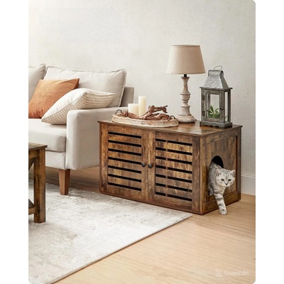 Feandrea Skříňka na kočičí toaletu 80 x 49 x 53 cm – Zboží Mobilmania