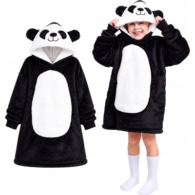 Cozy Noxxiez CH306 Panda hřejivá televizní mikinová deka s kapucí