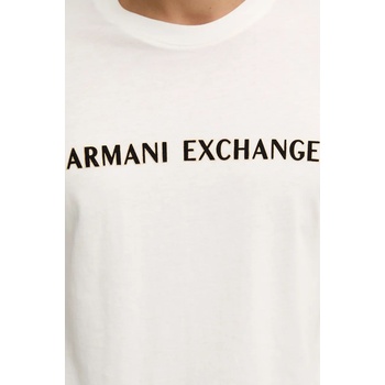 Giorgio Armani Памучна тениска Armani Exchange в бежово с принт XM000127 AF10356 (XM000127.AF10356)