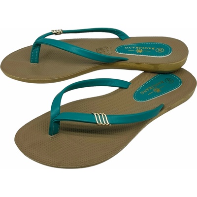 Dámske šľapky tyrkysove