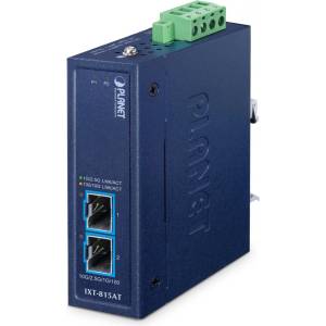PLANET IP30 Compact size Industrial мрежов медиен конвертор Син (IXT-815AT)