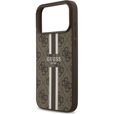 CG Mobile iPhone 17 Pro Max GUESS 4G PRINTED STRIPES силиконов протектор за телефон, удароустойчив, MagSafe, FASTEN GUHMP17XP4RPSW (GUHMP17XP4RPSW)