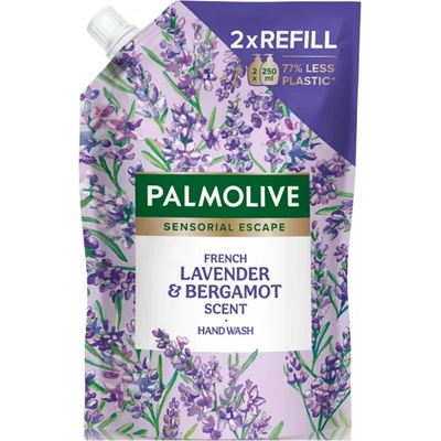 Palmolive Lavender & Bergamot Scent tekuté mýdlo náhradní náplň 500 ml