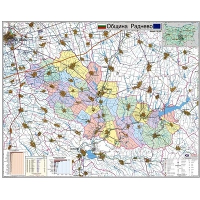 Mapmedia Карта на община Раднево