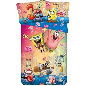 Jerry Fabrics Obliečky z mikrovlákna Sponge Bob Party 140x200 70x90