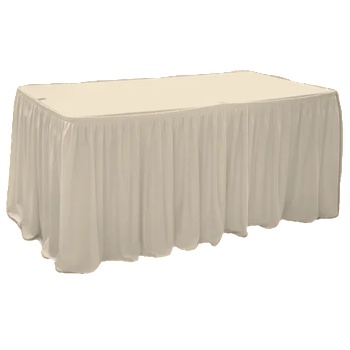 Horecano HORECANO-Драперия за маса 244x76xh76cm - IVORY L6, 40m (HC-16217) (0116217)