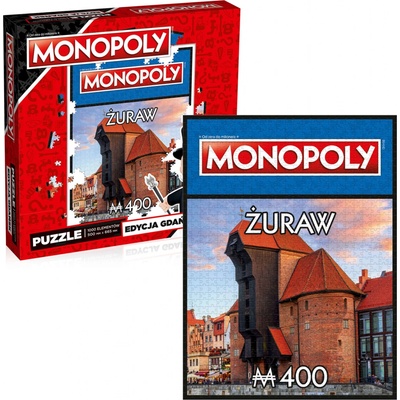 Winning Moves Monopoly Gdaňský jeřáb Vítězné tahy 1000 dílků