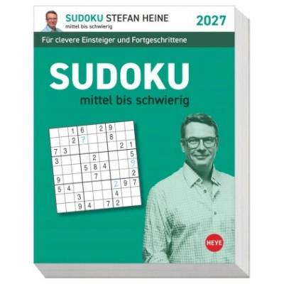 Stefan Heine Sudoku mittel bis schwierig Tagesabreiß 2027
