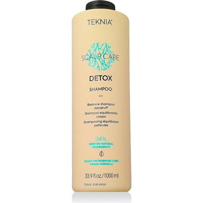 Lakmé Teknia Scalp Care Detox Shampoo čistiaci šampón proti lupinám pre normálne až mastné vlasy 1000 ml