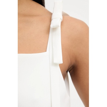 ANSWEAR Рокля Answear. LAB в бяло къса със стандартна кройка (58167.tos)