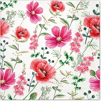 Anděl Papírové ubrousky třívrstvé celoroční vlčí mák 33x33cm – Zbozi.Blesk.cz