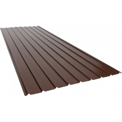 Covernit Trapézový plech T12 1000 x 910 mm RAL 8017 hnědá 1 ks – Zbozi.Blesk.cz