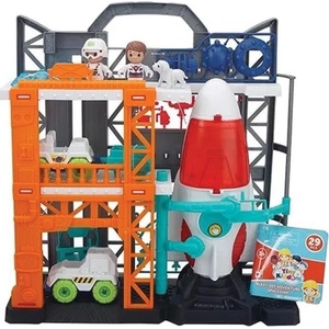 Tiny Kiddom Игрален комлект Tiny Kiddom L&S - Приключение с изстрелване на космически кораб, 32 части (533226) - baby
