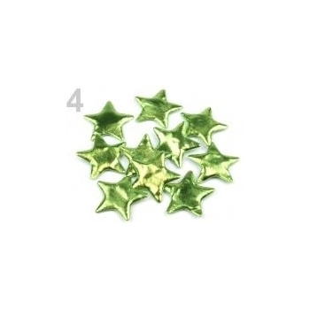 Vánoční hvězda Ø45mm zelená travní sv. 50 ks