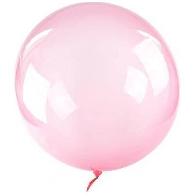 ZET servis Balónek fóliový Bubble balloon, růžový, 50 cm