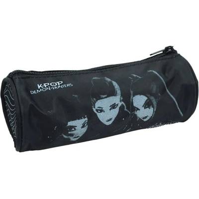 GIM Цилиндричен ученически несесер GIM K-Pop Demon Hunters - Huntrix Black (364-00140)