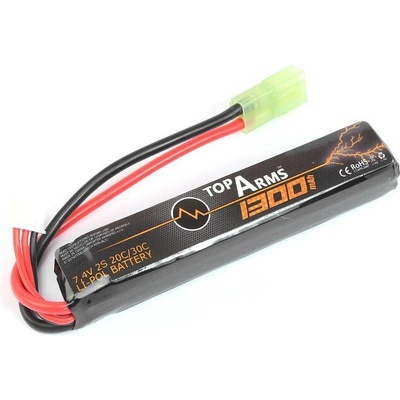 TopArms Akumulátor Li-Po 7,4V 1300mAh 20C/30C 93x18x18mm Mini Tamiya – Zbozi.Blesk.cz