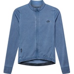 CafÉ du cycliste Фланелка с дълъг ръкав за колоездене CAFÉ DU CYCLISTE Charlie Cycling jersey - Cold Dye Navy (056-4332-0211)
