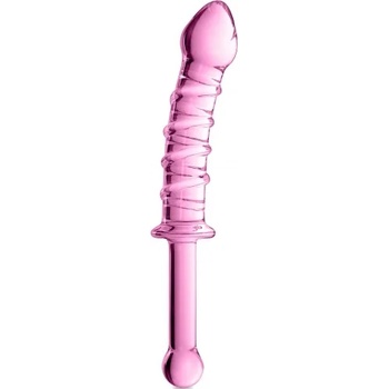 Image 1 of Glossy Toys Стъклено дилдо с релеф Glossy №16 розово