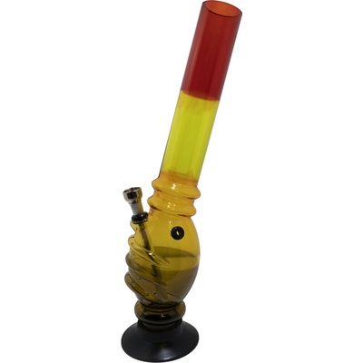 WeedShop Šikmý farebný akrylový bong 32 cm