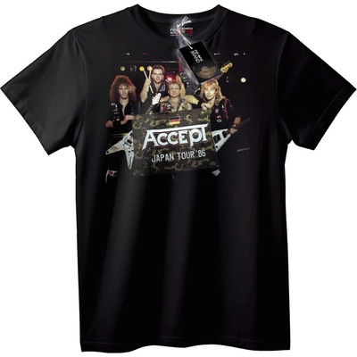 NOONEBRAND Тениска Accept Турне Япония '86 - 2XL, White