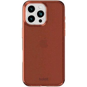 Holdit Калъф Holdit - Glitter, iPhone 16 Pro, Amber (7330985170324)