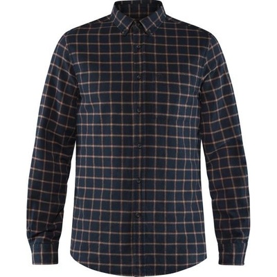 Fjällräven Övik flanelová košile dark navy/chalk white
