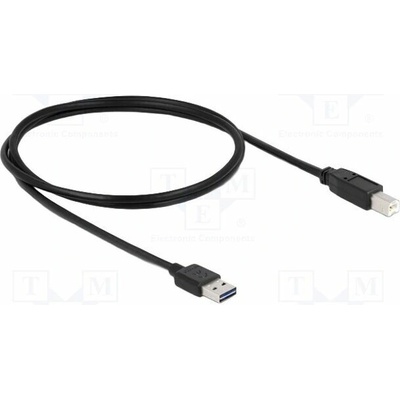 Delock 83358 USB 2.0 USB A zástrčka dvoustranná USB B vidlice 1m