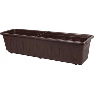 Nohel Garden Truhlík GARDEN plastový s dezénem Hnědý 100 cm
